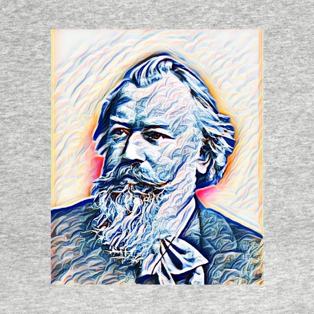 Johannes Brahms Portrait | Johannes Brahms Artwork 6 by JustLit